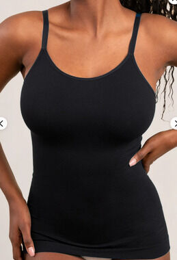 Shapermint Essentials Small Black All Day Every Day Scoop Neck Cami Tank Top